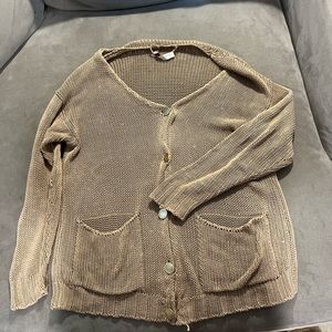 WELL LOVED STELLA MCCARTNEY BROWN LONG CARDIGAN